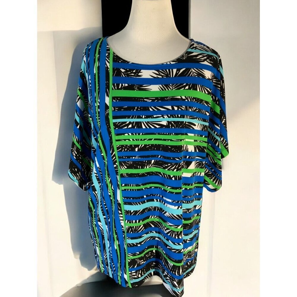 Ruby Rd Womens Multicolor Stretch Striped Lightwe… - image 6